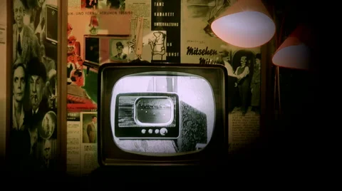 Old television 스톡 동영상 937599