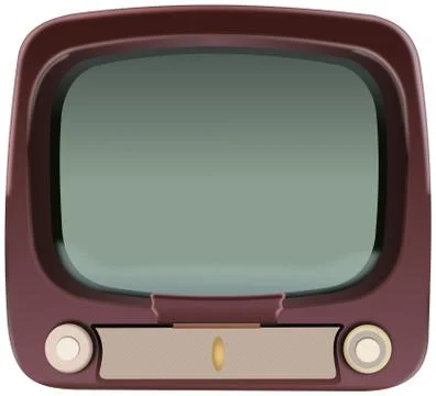 Old television Stock Illustration