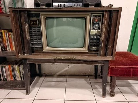 Old Television Stock Photos