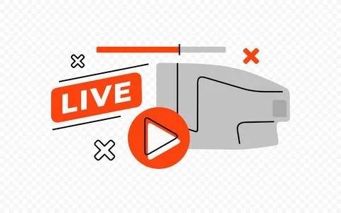 Old television with play button vector illustration Stock Illustration