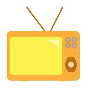Old television set Stock Illustration