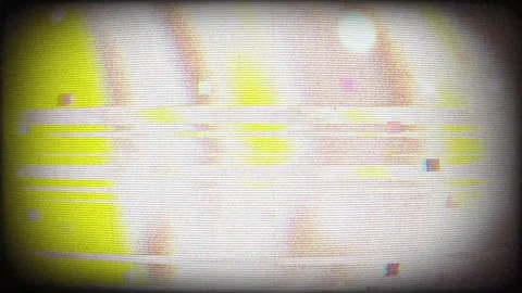 Old Television Static Glitch Loop Stock Footage 322604494