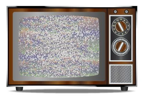 Old Television Static Illustrazione stock