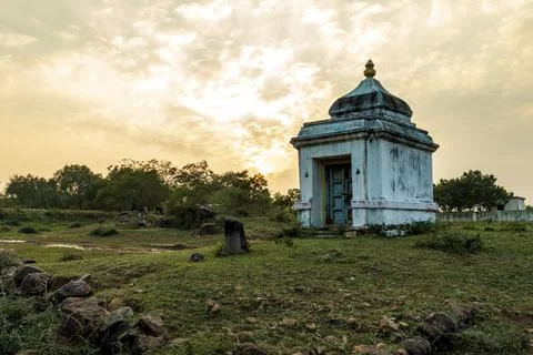 Old temple in focus Stock Photos