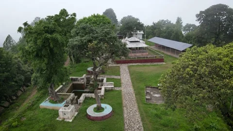 Old temple in The mountain in Nepal Stock Footage 156964675