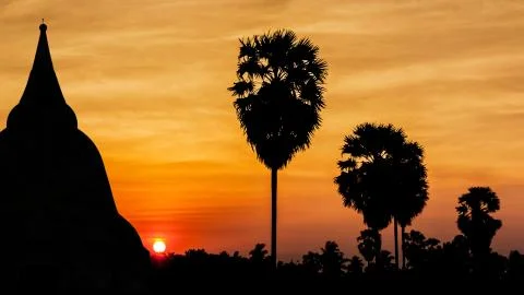 Old temple on twilight time Foto stock