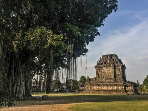 Old temple in yogyakharta, java indonesia near Borobudur temple Stock Photos
