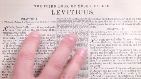 Old Testament Scripture Reading Book of Leviticus 動画素材 293607680