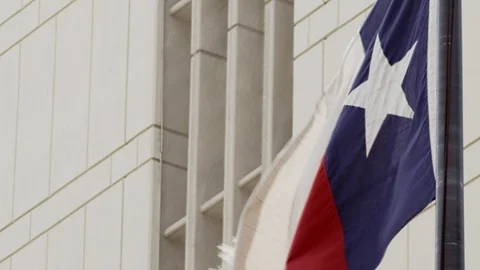OLD TEXAS FLAG Stock Footage 112833982