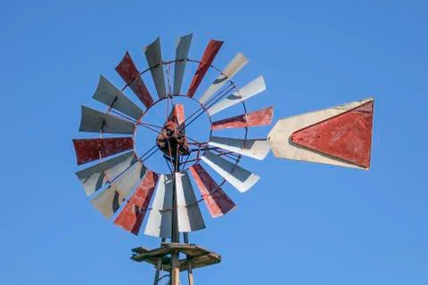 Old Texas Windmill Stock Photos