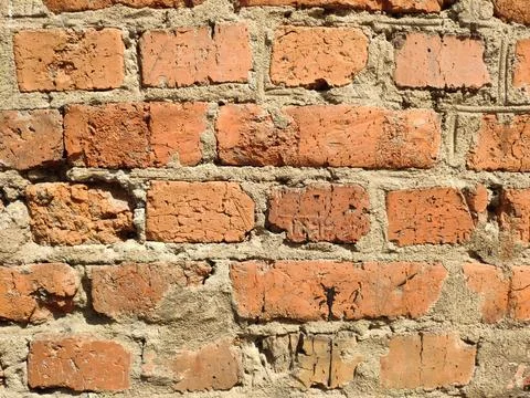 Old textured brick wall. Stock Photos