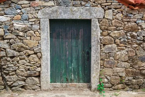 Old textured door Stock Photos
