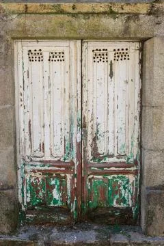 Old textured door Foto stock