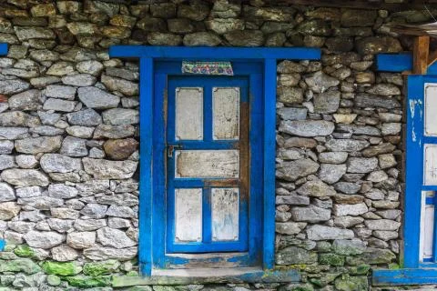 Old textured door Stock Photos