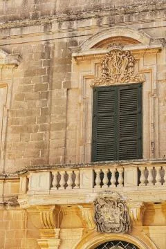 Old textured wall with window Stock Photos