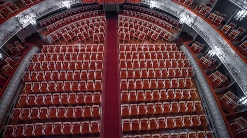 Old Theater Auditorium, Interior Stock-Footage 75173463