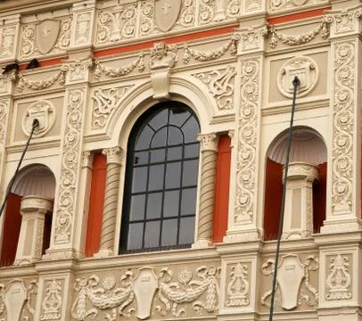 Old theater facade Stock Photos