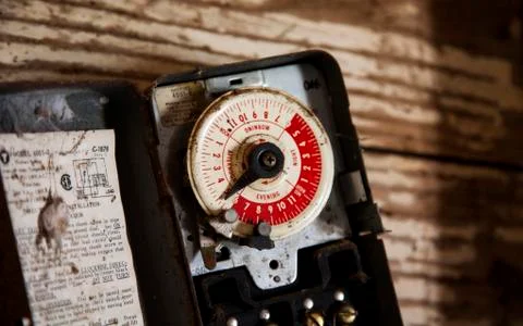 Old thermostat Stock Photos