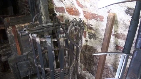 Old things, cold weapons,  Video stock 95341473