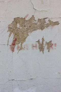 Old threadbare weathered concrete wall texture Stock Photos