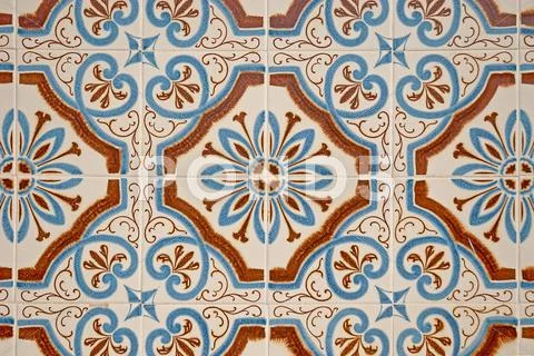Old tiles background Stock Photos