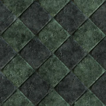 Old tiles seamless generated texture Illustrazione stock