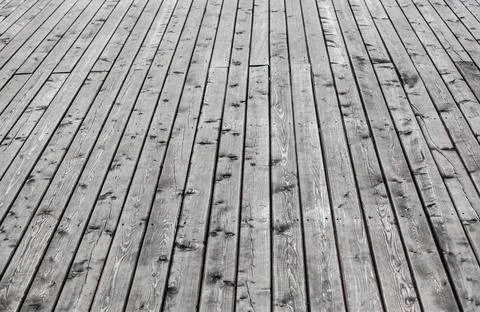 Old timber floor perspective Stock Photos