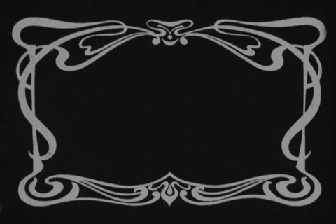 Old Time Blank Title Card  (B&amp;W) Stock Footage 50583871