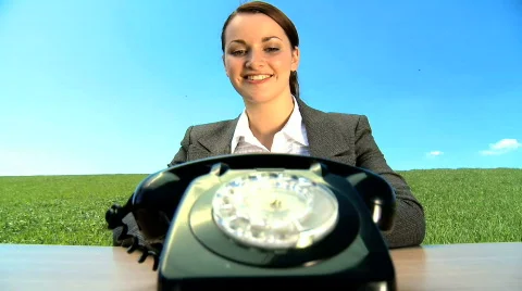 Old time communication Stock Footage