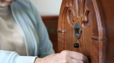 Old Time Radio Stock Footage 43352989