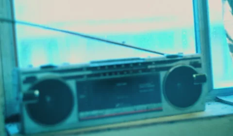 Old Time Radio Stock Footage 320358776