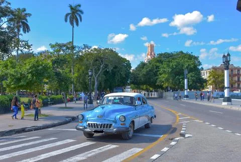 Old-timer car Cuba Stock Photos