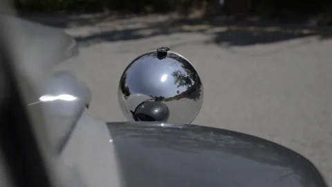 Old timer citroen interior driving view Stock Footage 84298576