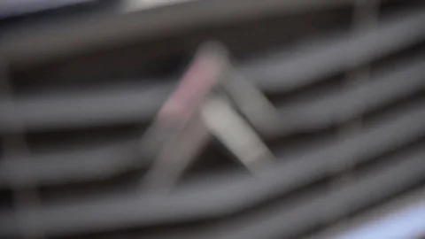 Old timer citroen old 60' front logo Stock Footage 84298615