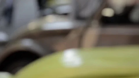 Old timer citroen parked 2cv Stock Footage 84298358