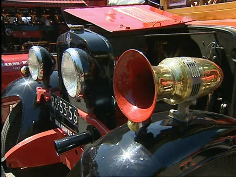 Old timer fire engine Stock Footage 655968