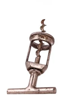 Old times corkscrew Stock Photos