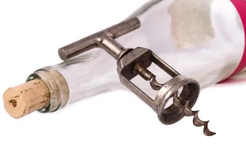 Old times corkscrew Stock Photos