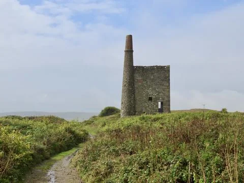 Old tin mine in Cornwall Stock Photos