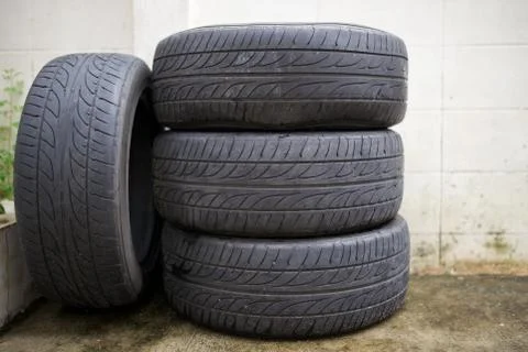 Old tire Stock Photos