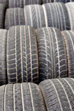 Old tires background texture pattern Stock Photos