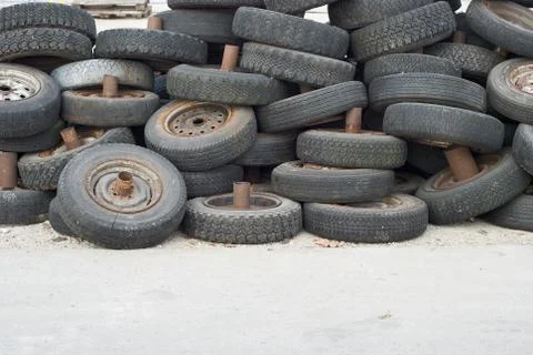 Old tires Stock Photos