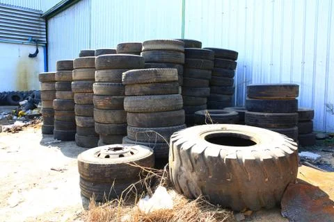 Old tires Stock Photos
