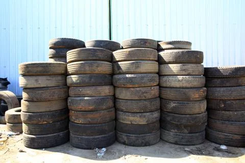 Old tires Stock Photos