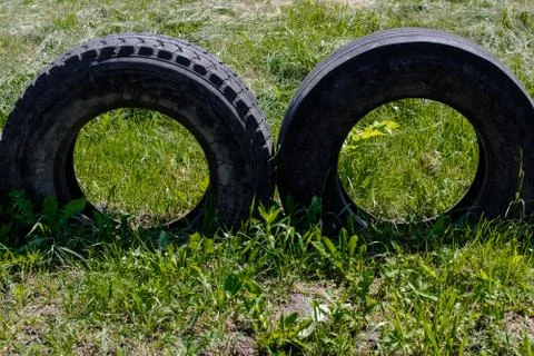 Old tires Stock Photos