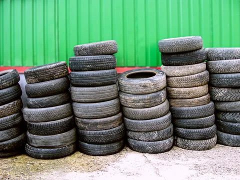 Old tires Stock Photos
