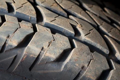 Old tire,selective focus Stock Photos