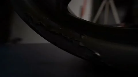 Old titanium rims auto 動画素材 155014168