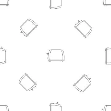 Old toaster pattern seamless Stock Illustration