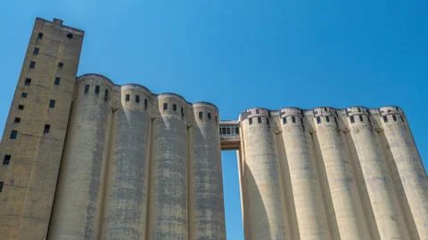 Old tobacco factory close up structure Stock Photos
